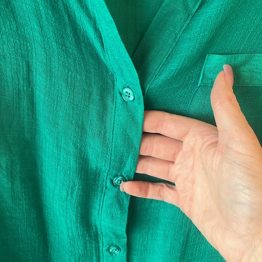 Indigo Rose Button Down Shirt - Picture 3 of 5